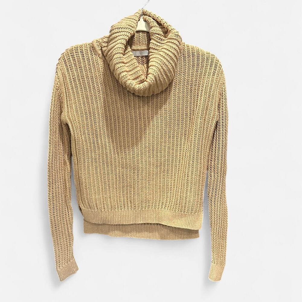 One Grey Day Cotton and Cashmere Cowl Neck Sweater - Picture 2 of 9